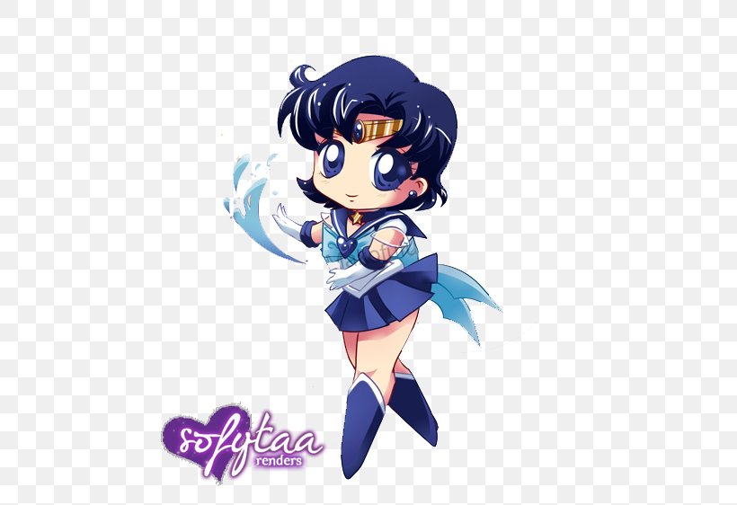 Sailor Mercury Sailor Moon Chibiusa Sailor Mars Sailor Jupiter, PNG, 500x562px, Watercolor, Cartoon, Flower, Frame, Heart Download Free