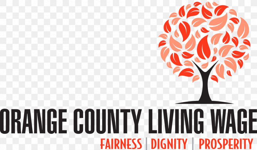 Orange County Living Wage Organization Minimum Wage, PNG, 2391x1399px, Watercolor, Cartoon, Flower, Frame, Heart Download Free