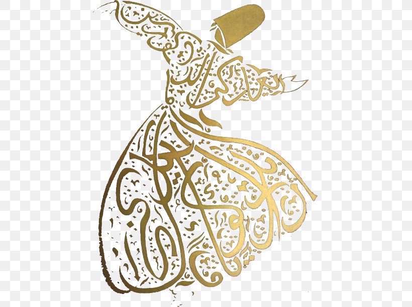 Sufi Whirling Dervish Sufism Mevlevi Order Calligraphy, PNG, 450x612px, Sufi Whirling, Allah, Arabic Calligraphy, Art, Artwork Download Free