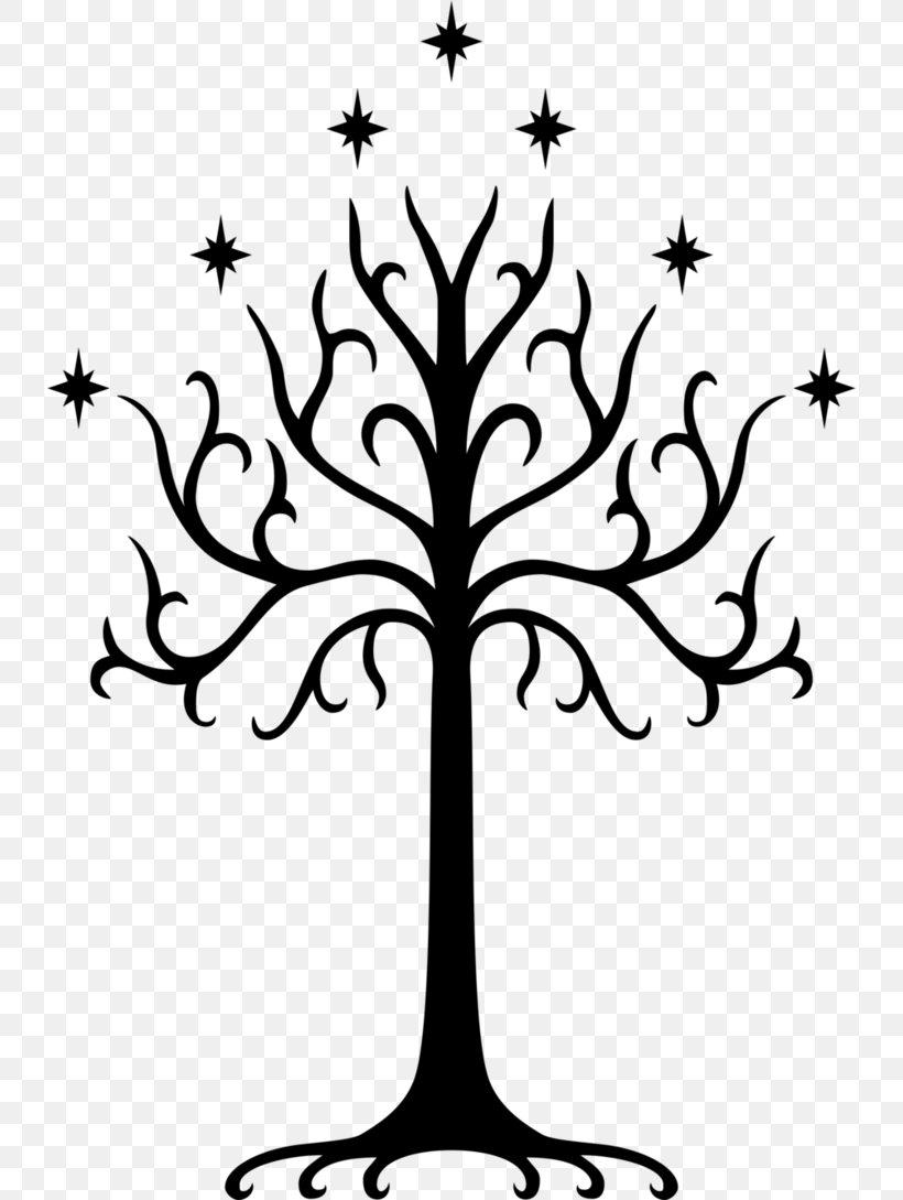 The Lord Of The Rings Aragorn White Tree Of Gondor Arwen, PNG, 734x1089px, Lord Of The Rings, Aragorn, Artwork, Arwen, Black And White Download Free