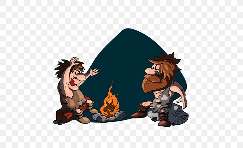 Campfire Caveman, PNG, 500x500px, Campfire, Art, Bonfire, Camping, Carnivoran Download Free