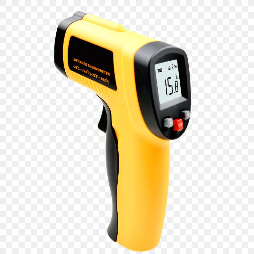 Measuring Instrument Pyrometer Infrared Thermometers Laser, PNG, 1950x1950px, Measuring Instrument, Bimetallic Strip, Celsius, Galileo Thermometer, Hardware Download Free