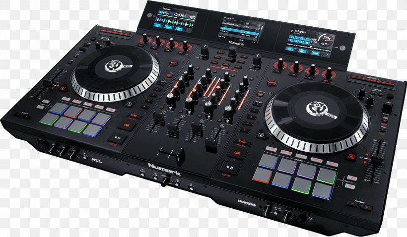 Numark NS7III Numark NS7 III DJ Controller Numark Industries Audio Mixers, PNG, 1168x681px, Numark Ns7 Iii, Audio, Audio Equipment, Audio Mixers, Cdj Download Free