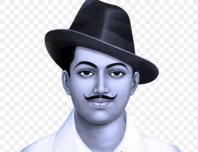 Bhagat Singh Shaheed Bhagat Singh, PNG, 1036x796px, Bhagat Singh, Blackandwhite, Bowler Hat, Chin, Costume Download Free