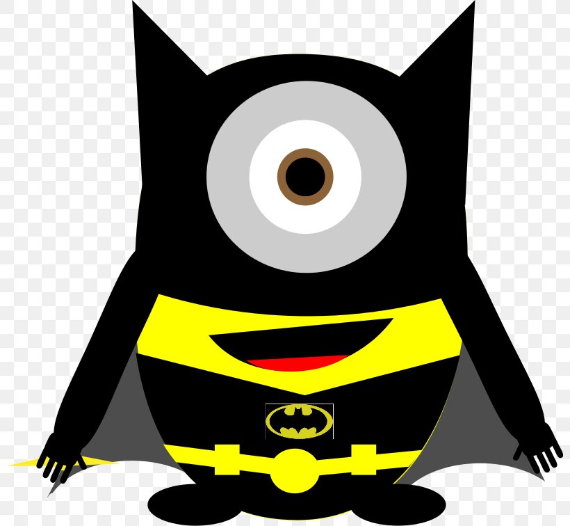 Batman YouTube Minions Clip Art, PNG, 800x756px, Batman, Art, Artwork, Cartoon, Character Download Free