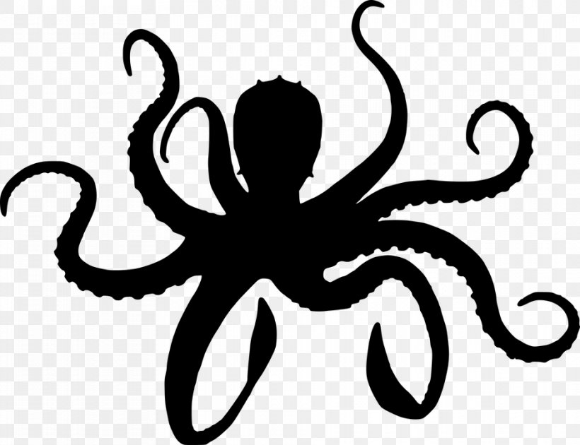Octopus Clip Art, PNG, 936x720px, Octopus, Artwork, Black And White, Cephalopod, Diagram Download Free