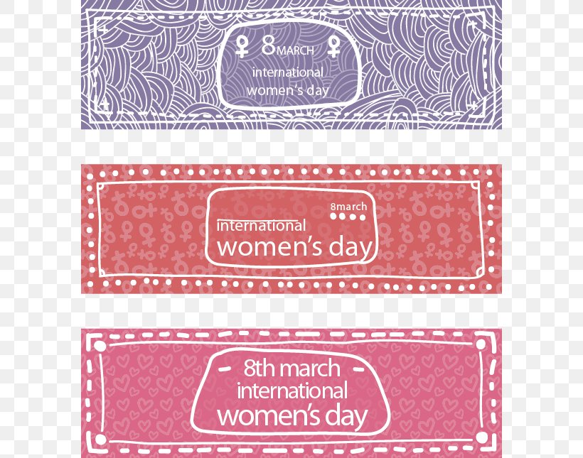 Banner International Womens Day Woman, PNG, 592x645px, Banner, Flat Design, International Womens Day, Label, Magenta Download Free