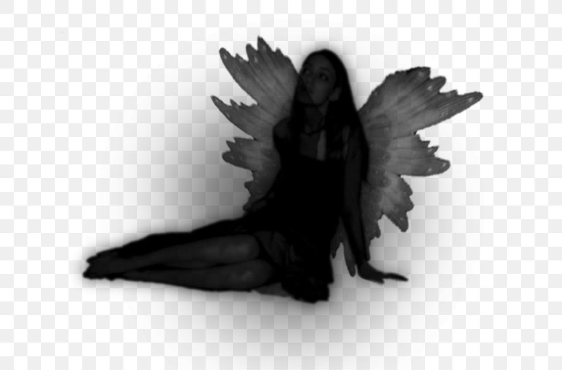 Black And White Silhouette Fairy, PNG, 648x540px, Black And White, Black, Fairy, Legendary Creature, Monochrome Download Free