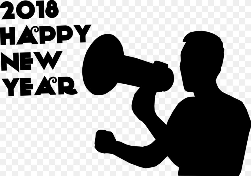 New Year's Day New Year's Eve 2018 Christmas, PNG, 1024x720px, 2018, New Year, Area, Arm, Black And White Download Free