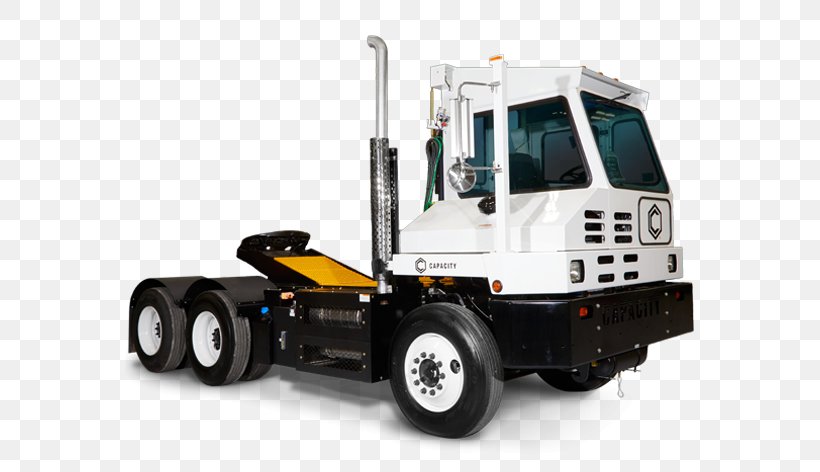 Terminal Tractor Capacity Trucks Semi-trailer Truck Car, PNG, 570x472px, Terminal Tractor, Automotive Exterior, Automotive Tire, Capacity Drive, Capacity Trucks Download Free