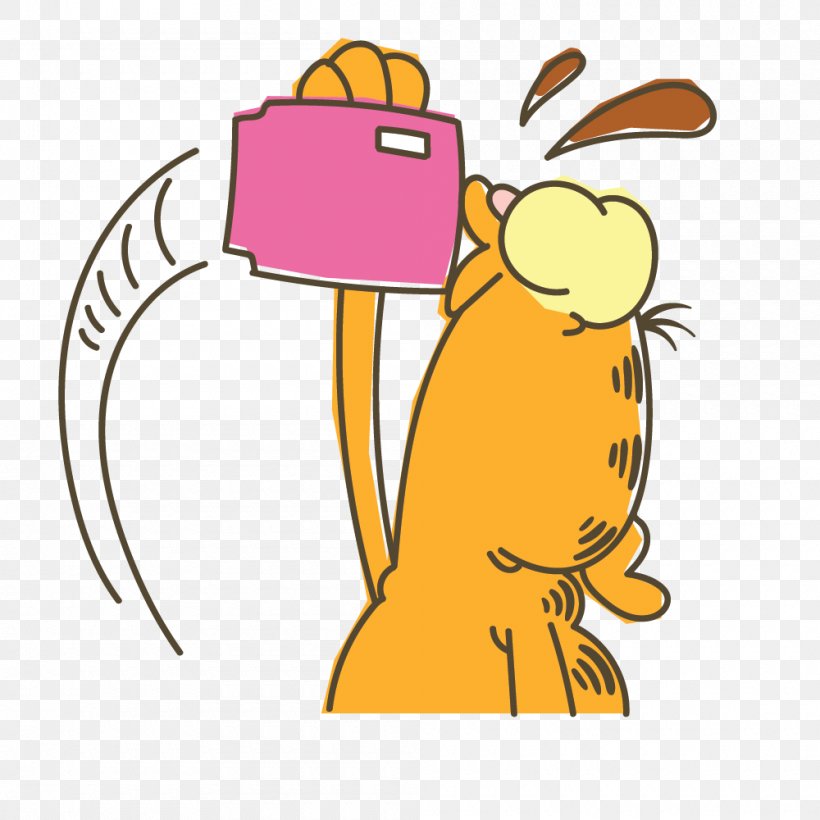 Garfield Sticker Clip Art Drawing Cartoon, PNG, 1000x1000px, Garfield, Animated Cartoon, Art, Carrot, Cartoon Download Free