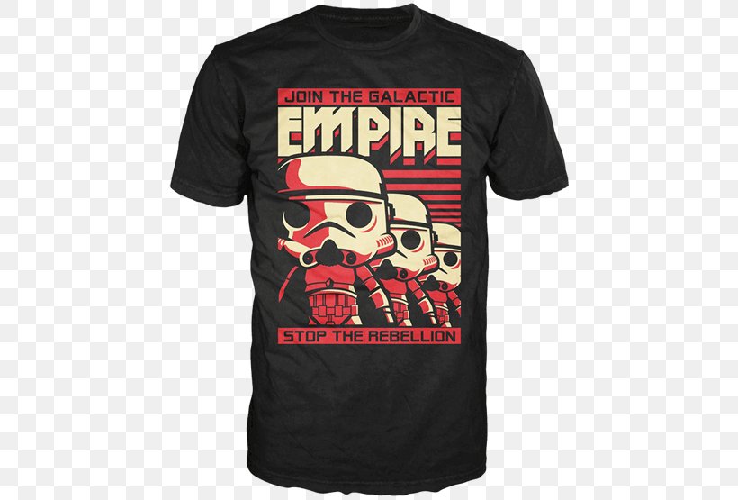 T-shirt Stormtrooper Funko Action & Toy Figures, PNG, 555x555px, Tshirt, Action Toy Figures, Active Shirt, Brand, Clothing Download Free