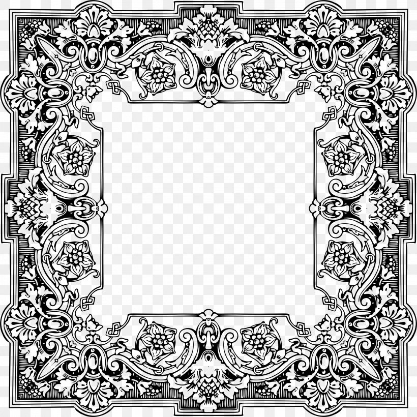 Picture Frames Borders And Frames Decorative Arts, PNG, 2266x2266px, Picture Frames, Art, Black And White, Borders And Frames, Decorative Arts Download Free