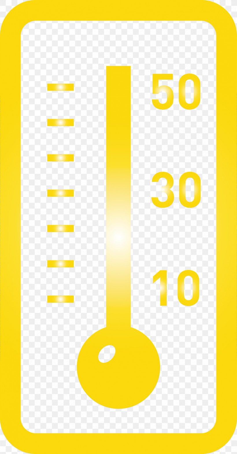 Wall Thermometer, PNG, 1569x3000px, Wall Thermometer, Yellow Download Free