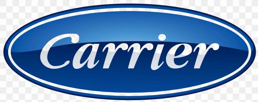 Carrier Corporation Air Conditioning HVAC Logo Carrier Turn To The Experts, PNG, 3373x1347px, Carrier Corporation, Air Conditioning, Area, Blue, Brand Download Free