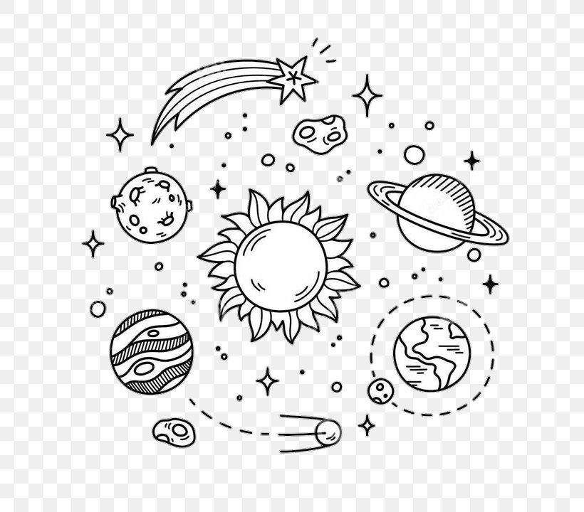 Drawing Doodle Planet Image Illustration, PNG, 736x720px, Drawing, Area, Art, Black And White, Diagram Download Free