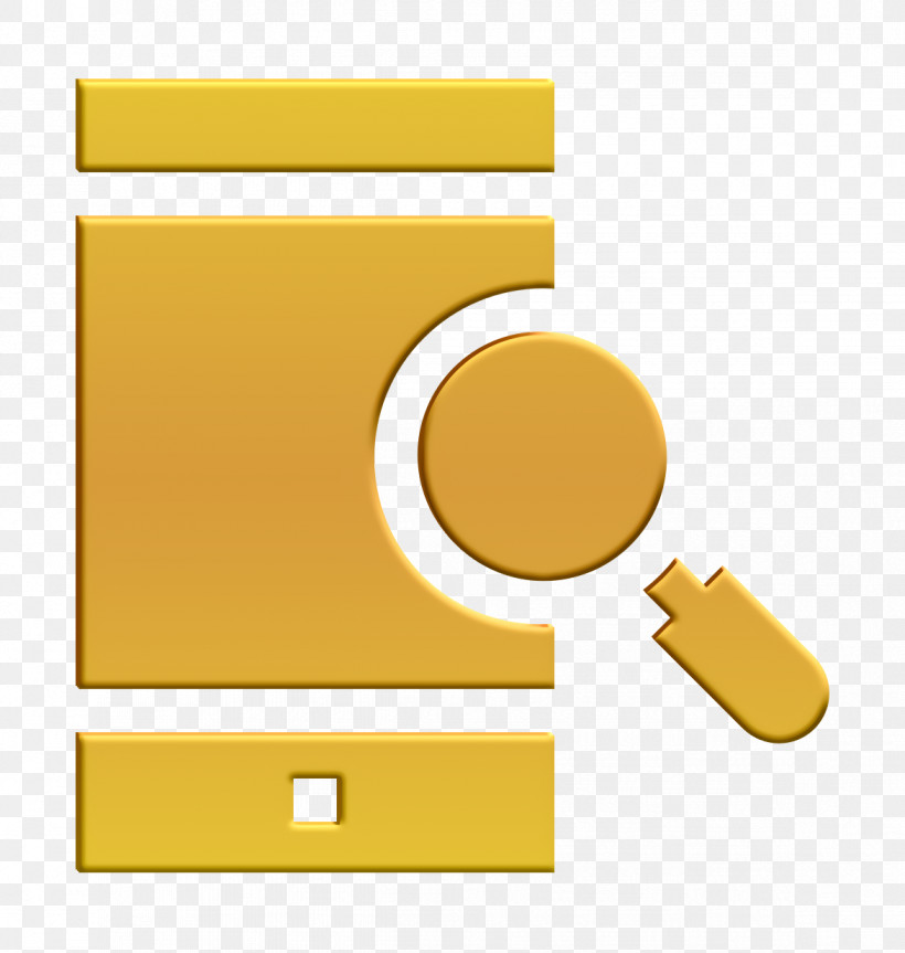 Smartphone Icon Search Icon, PNG, 1172x1234px, Smartphone Icon, Material Property, Paper Product, Search Icon, Yellow Download Free