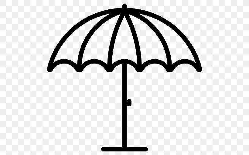 Beach Umbrella Drawing Line Art, PNG, 512x512px, Beach, Black And White, Drawing, Hotel, Line Art Download Free