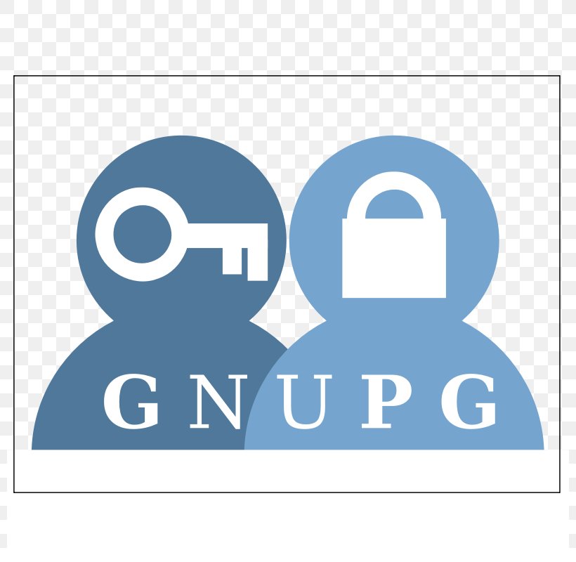 GNU Privacy Guard Logo Encryption, PNG, 800x800px, Gnu Privacy Guard, Area, Blue, Brand, Computer Software Download Free