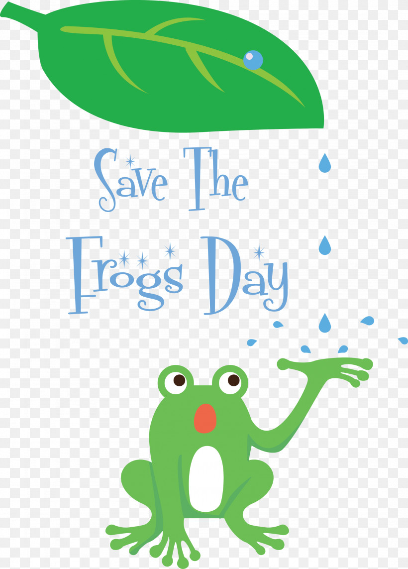 Save The Frogs Day World Frog Day, PNG, 2151x3000px, Frogs, Beak, Cartoon, Green, Leaf Download Free