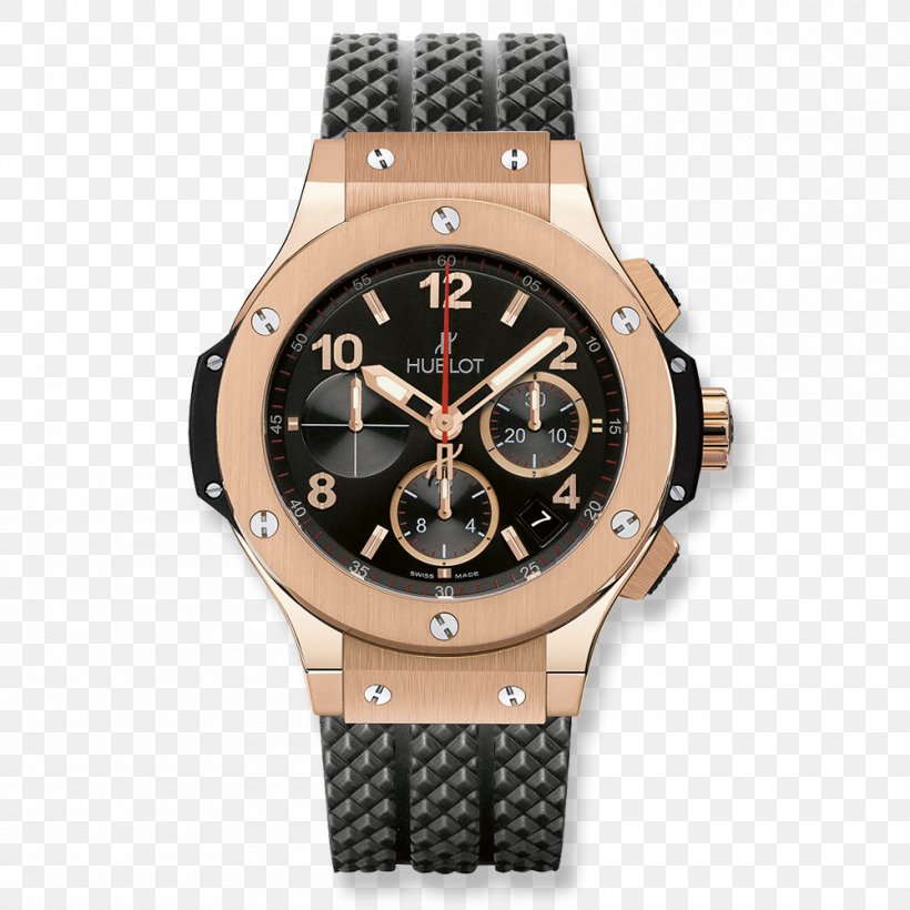 Automatic Watch Hublot Chronograph Gold, PNG, 1000x1000px, Watch, Automatic Watch, Bezel, Brand, Brown Download Free