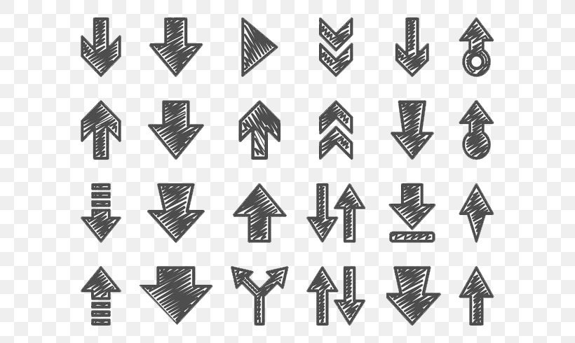 Drawing Arrow Doodle, PNG, 700x490px, Drawing, Art, Black And White, Doodle, Hatching Download Free