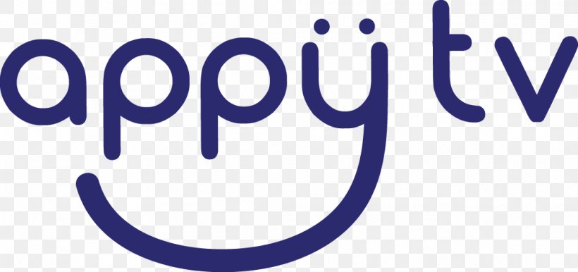 Logo Trademark Brand Appy TV, PNG, 1043x492px, Logo, Area, Blue, Brand, Happiness Download Free