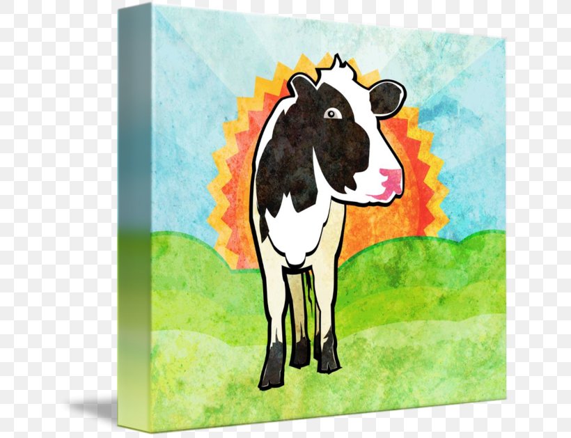 Dairy Cattle Painting Art, PNG, 650x629px, Dairy Cattle, Art, Canvas, Canvas Print, Cattle Download Free