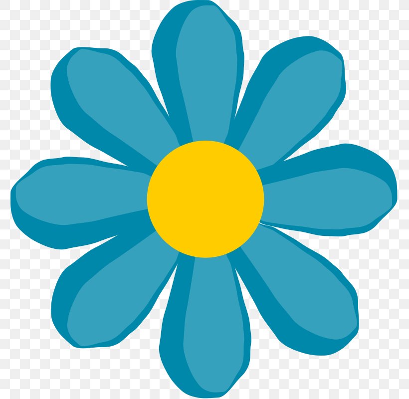 Flower Clip Art, PNG, 777x800px, Flower, Blue, Common Daisy, Drawing, Floral Design Download Free
