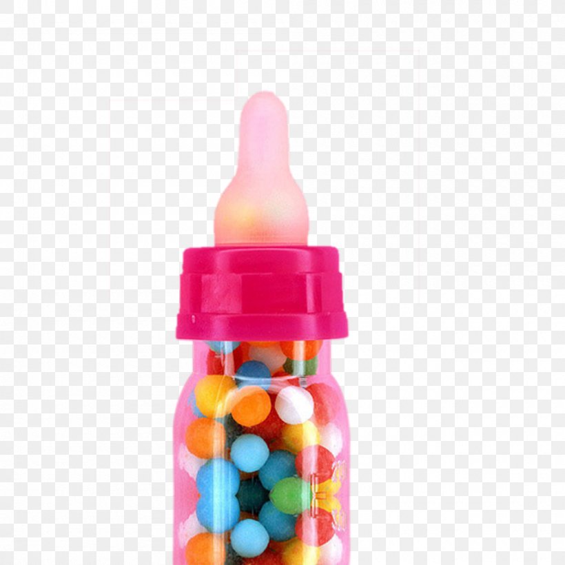 Baby Bottle Illustration, PNG, 1000x1000px, Baby Bottle, Bottle, Candy, Confectionery, Decorative Arts Download Free