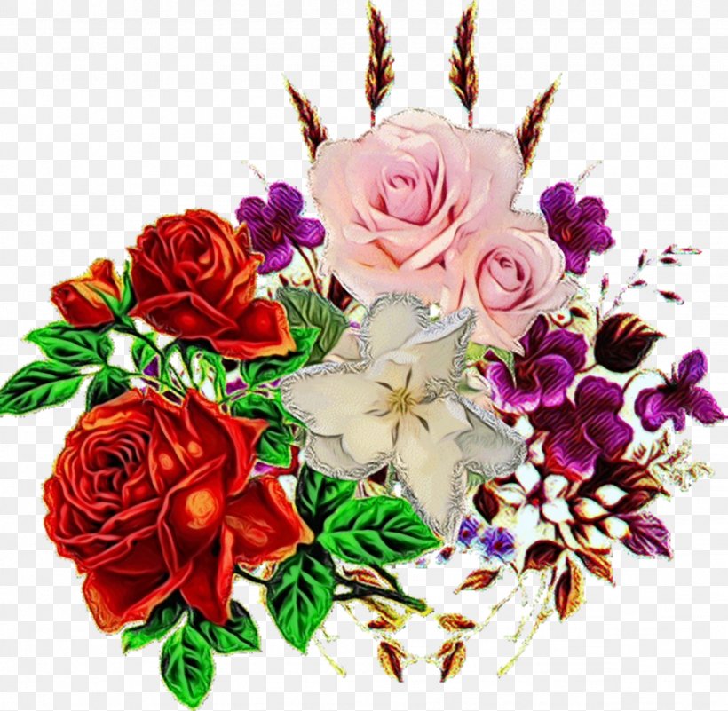 Garden Roses, PNG, 1024x1001px, Watercolor, Bouquet, Cut Flowers, Floristry, Flower Download Free