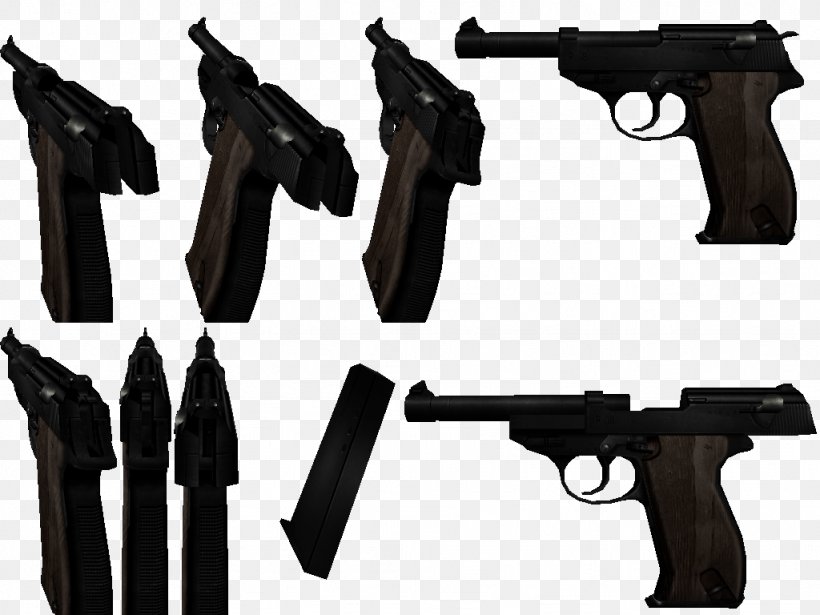 Firearm Trigger Pistol Gun Airsoft, PNG, 1024x768px, Watercolor, Cartoon, Flower, Frame, Heart Download Free