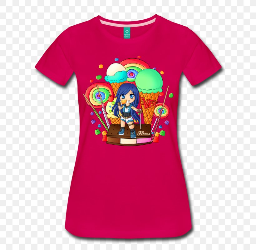 T-shirt Hoodie Teespring ItsFunneh, PNG, 800x800px, Tshirt, Brand, Cafepress, Candy Land, Clothing Download Free