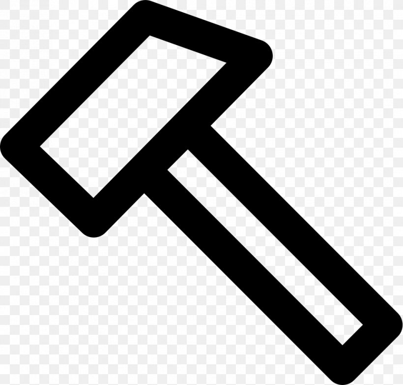 Hammer Tool Symbol Chisel, PNG, 981x936px, Hammer, Black And White, Chisel, Hammer And Pick, Logo Download Free