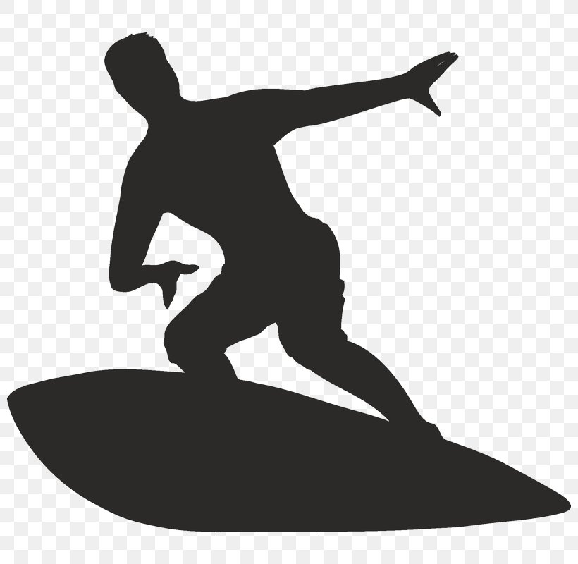 Wall Decal Windsurfing Silhouette Sticker, PNG, 800x800px, Wall Decal, Black And White, Joint, Kitesurfing, Male Download Free