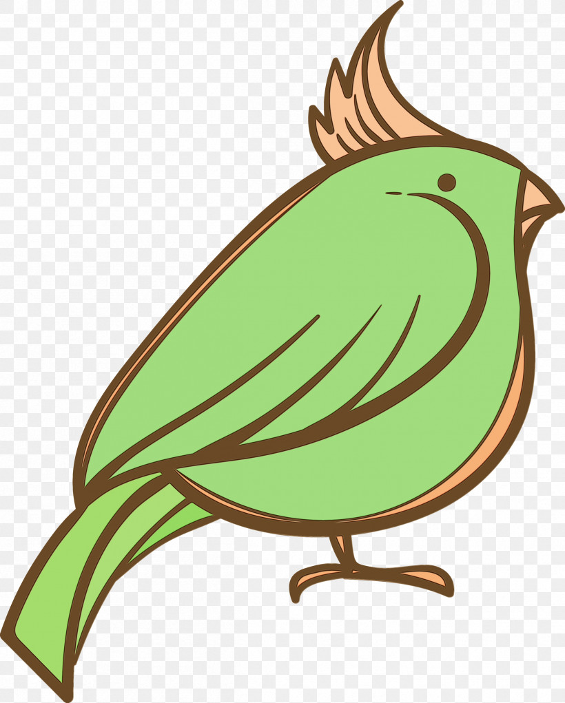 Beak Leaf Green Plant Structure Plants, PNG, 2408x3000px, Cartoon Bird, Beak, Biology, Cute Bird, Green Download Free