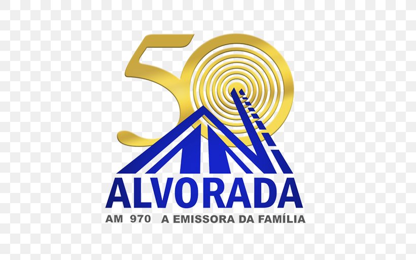 Radio Alvorada Londrina ZYJ260 AM Broadcasting Radio Broadcasting FM Broadcasting, PNG, 512x512px, Am Broadcasting, Area, Brand, Fm Broadcasting, Logo Download Free