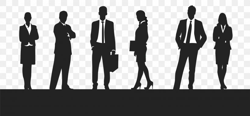 Silhouette Office, PNG, 1980x922px, Silhouette, Black And White, Brand,  Business, Businessperson Download Free