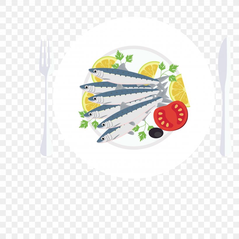 Dish Sardine Illustration, PNG, 2917x2917px, Dish, Area, Brand, Fish, Food Download Free