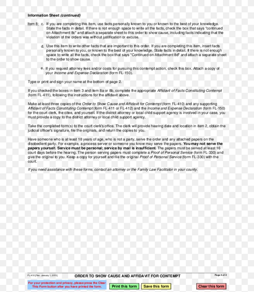 Order To Show Cause Contempt Of Court Court Order Affidavit, PNG, 728x943px, Order To Show Cause, Affidavit, Area, Arrest Warrant, Child Support Download Free
