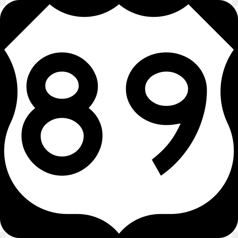 U.S. Route 89 In Utah Interstate 40 Highway Road, PNG, 2000x2000px, Us Route 89, Area, Artwork, Black, Black And White Download Free