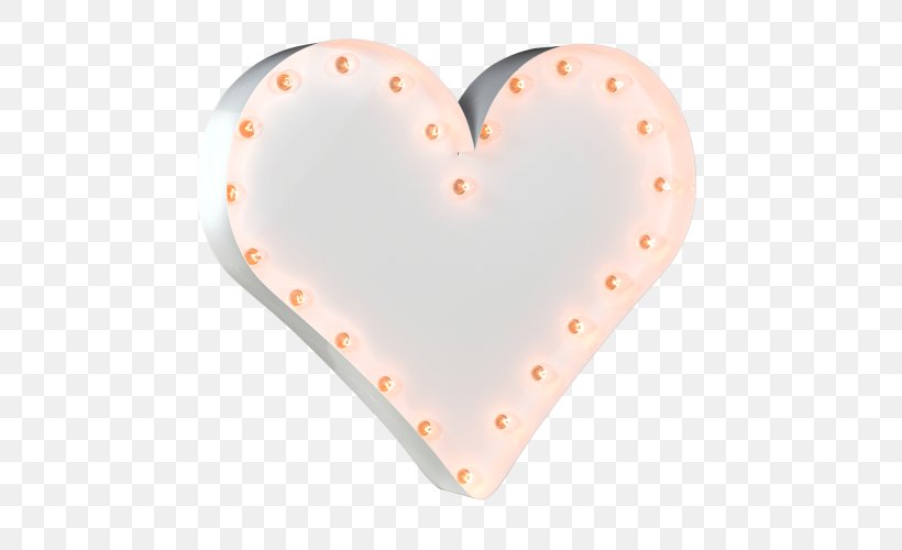 Heart White Color Marquee Wall, PNG, 500x500px, Heart, Color, Marquee, Orange, Wall Download Free