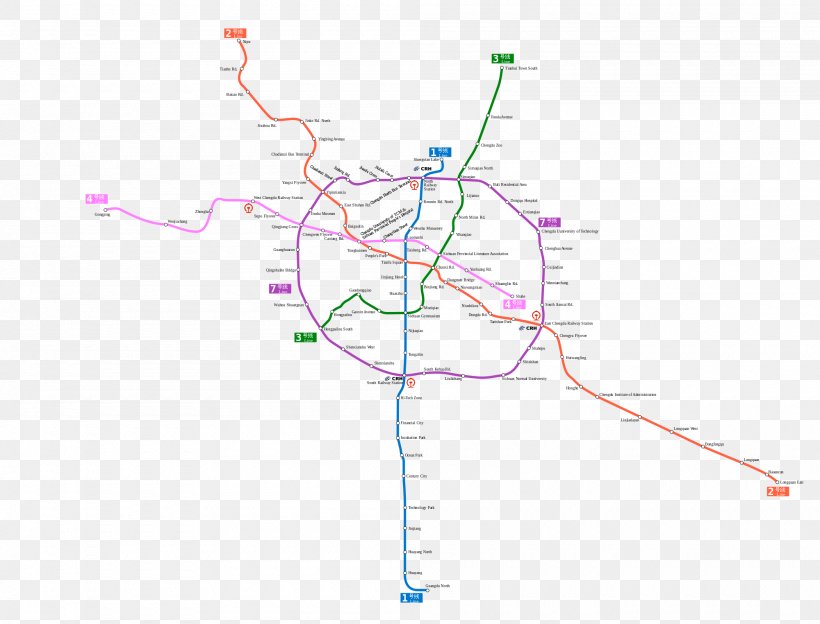 Rapid Transit Chengdu Metro Transit Map, PNG, 2000x1524px, Watercolor, Cartoon, Flower, Frame, Heart Download Free