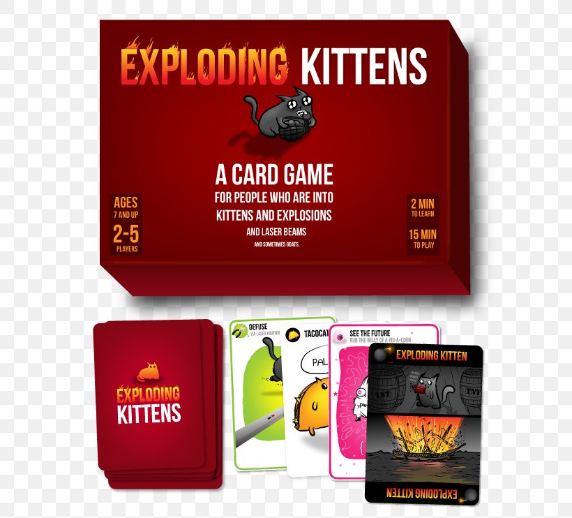 Exploding Kittens Mahjong Card Game Board Game Playing Card, PNG, 600x742px, Exploding Kittens, Advertising, Board Game, Brand, Card Game Download Free