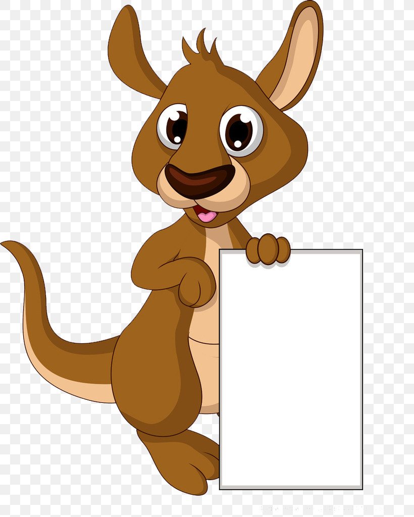 Cartoon Drawing Kangaroo Illustration, PNG, 820x1024px, Cartoon, Animation, Carnivoran, Cat Like Mammal, Cuteness Download Free
