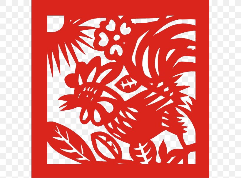 Chinese Zodiac Papercutting Chinese New Year Pig, PNG, 605x605px, Chinese Zodiac, Area, Art, Black And White, Chinese New Year Download Free