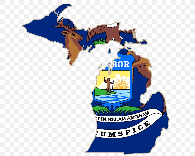 Flag Of Michigan Upper Peninsula Of Michigan Vector Graphics Stock Illustration Map, PNG, 641x659px, Watercolor, Cartoon, Flower, Frame, Heart Download Free