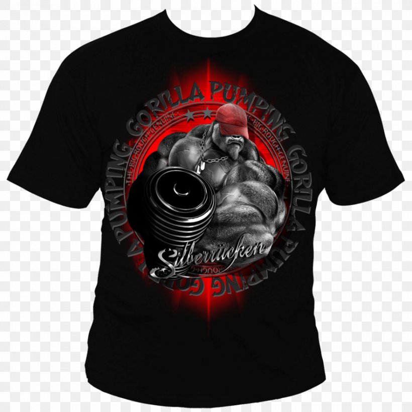 T-shirt Gorilla Silberrücken Clothing Leather Jacket, PNG, 880x880px, Watercolor, Cartoon, Flower, Frame, Heart Download Free