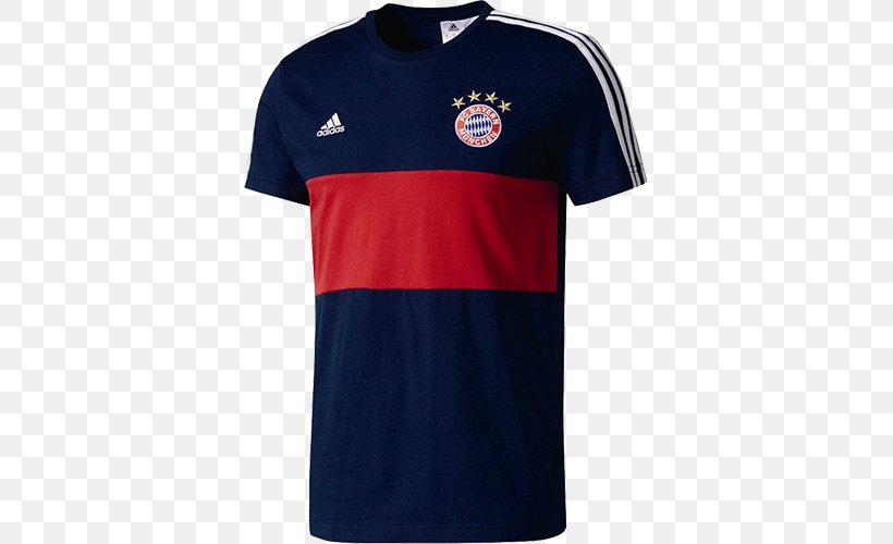 T-shirt Tracksuit FC Bayern Munich Adidas Sleeve, PNG, 500x500px, Tshirt, Active Shirt, Adidas, Adidas Originals, Blue Download Free