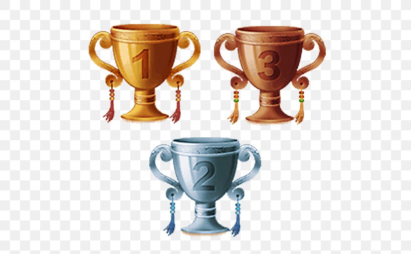 Trophy Silver Copper Gold, PNG, 500x507px, Trophy, Award, Bronze, Ceramic, Coffee Cup Download Free